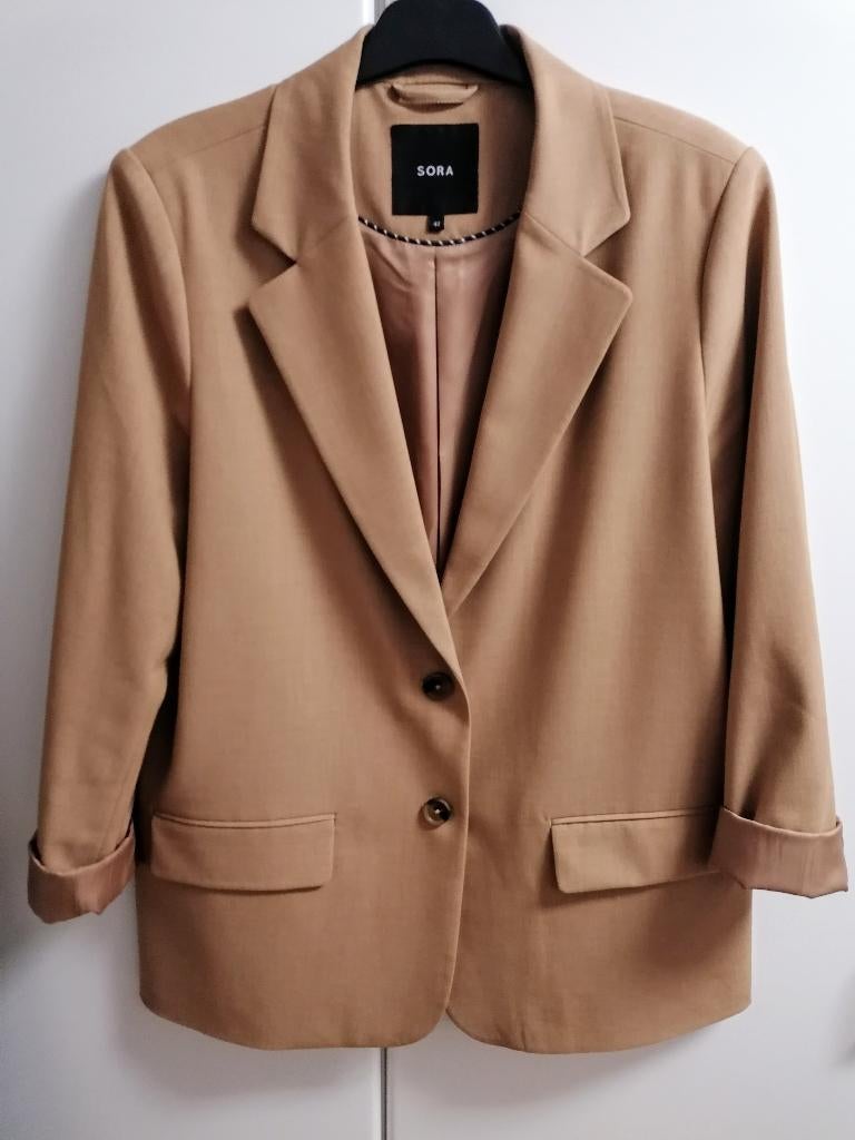 Okergele blazer loose fit van Sora, JBC, maat 42, Vêtements | Femmes, Vestes & Costumes, Enlèvement ou Envoi, Comme neuf, Taille 42/44 (L)