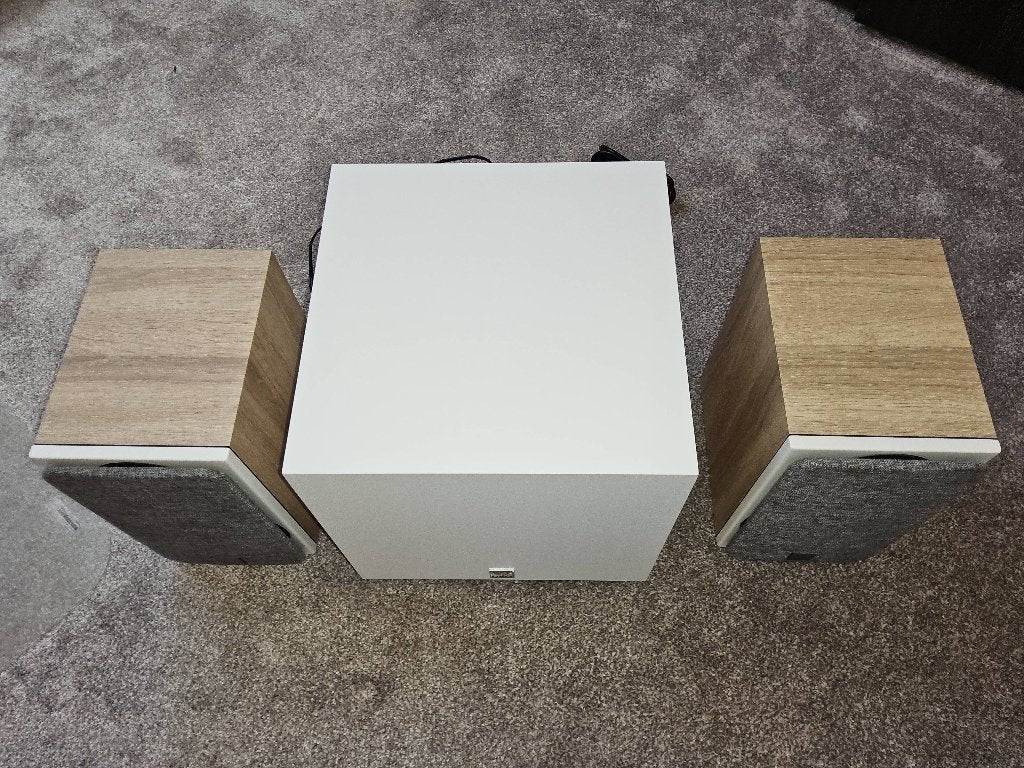 Luidspreker, Audio, Tv en Foto, Luidsprekerboxen, Ophalen, Speakerset, Zo goed als nieuw, 60 tot 120 watt