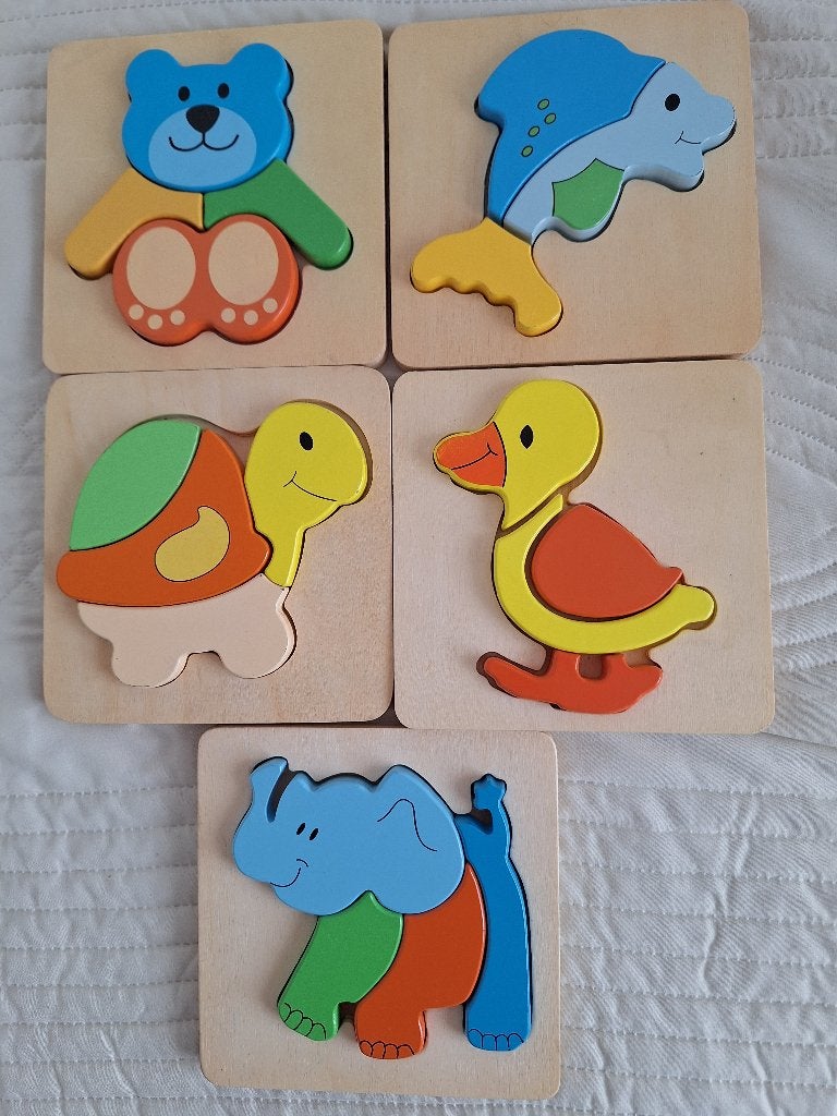 kleine inlegpuzzels, Ophalen, Zo goed als nieuw, Van hout
