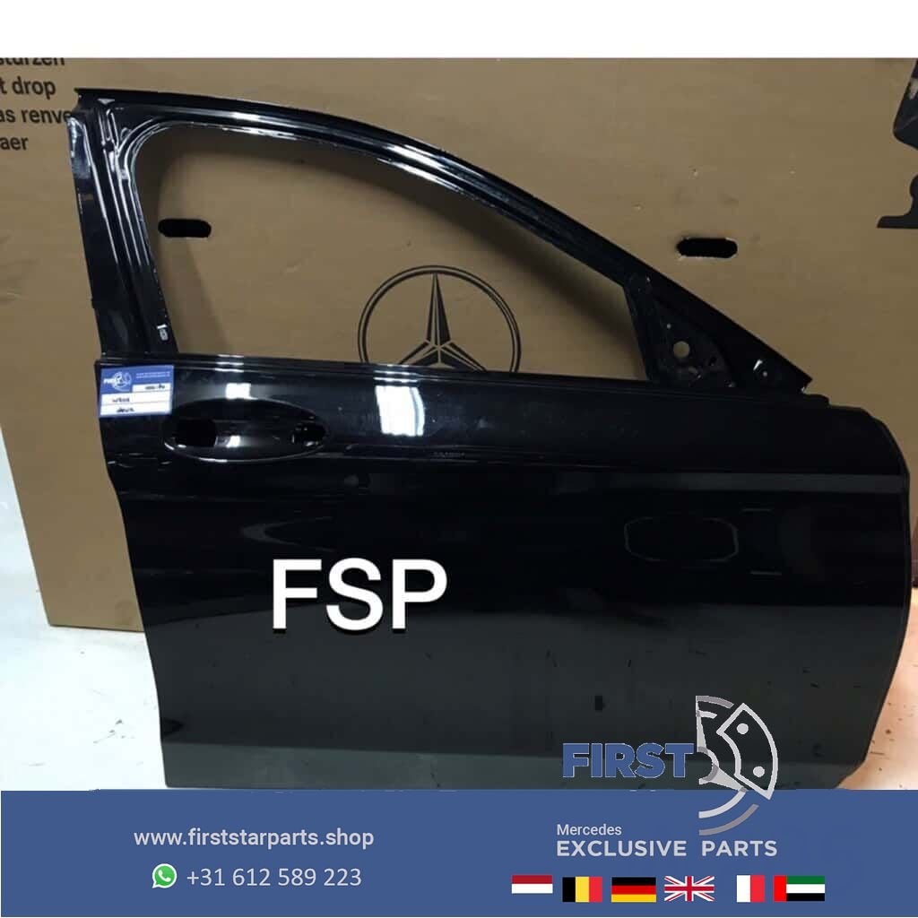 W205 DEUR RECHTS VOOR Mercedes C Klasse ZWART PORTIER 2014-2, Gebruikt, -, Deur, Ophalen of Verzenden