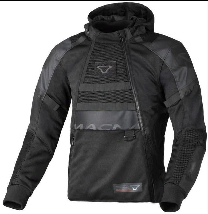 Motorvest medium Macna Rebelite doorwaai met backprotector, Motoren, Kleding | Motorkleding, Jas | textiel, Heren, Ophalen of Verzenden
