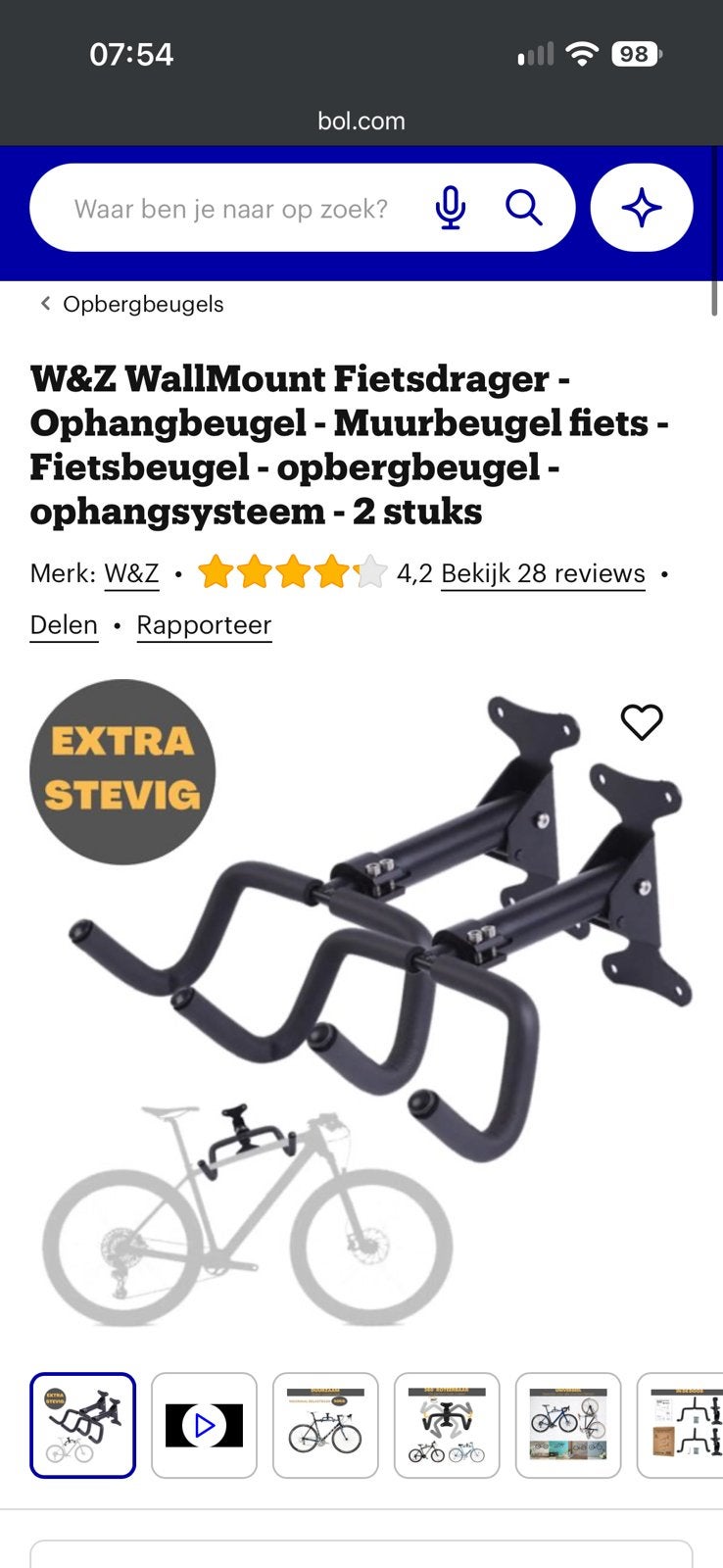 Fietsbeugel, Fietsen en Brommers, Ophalen of Verzenden, Zo goed als nieuw