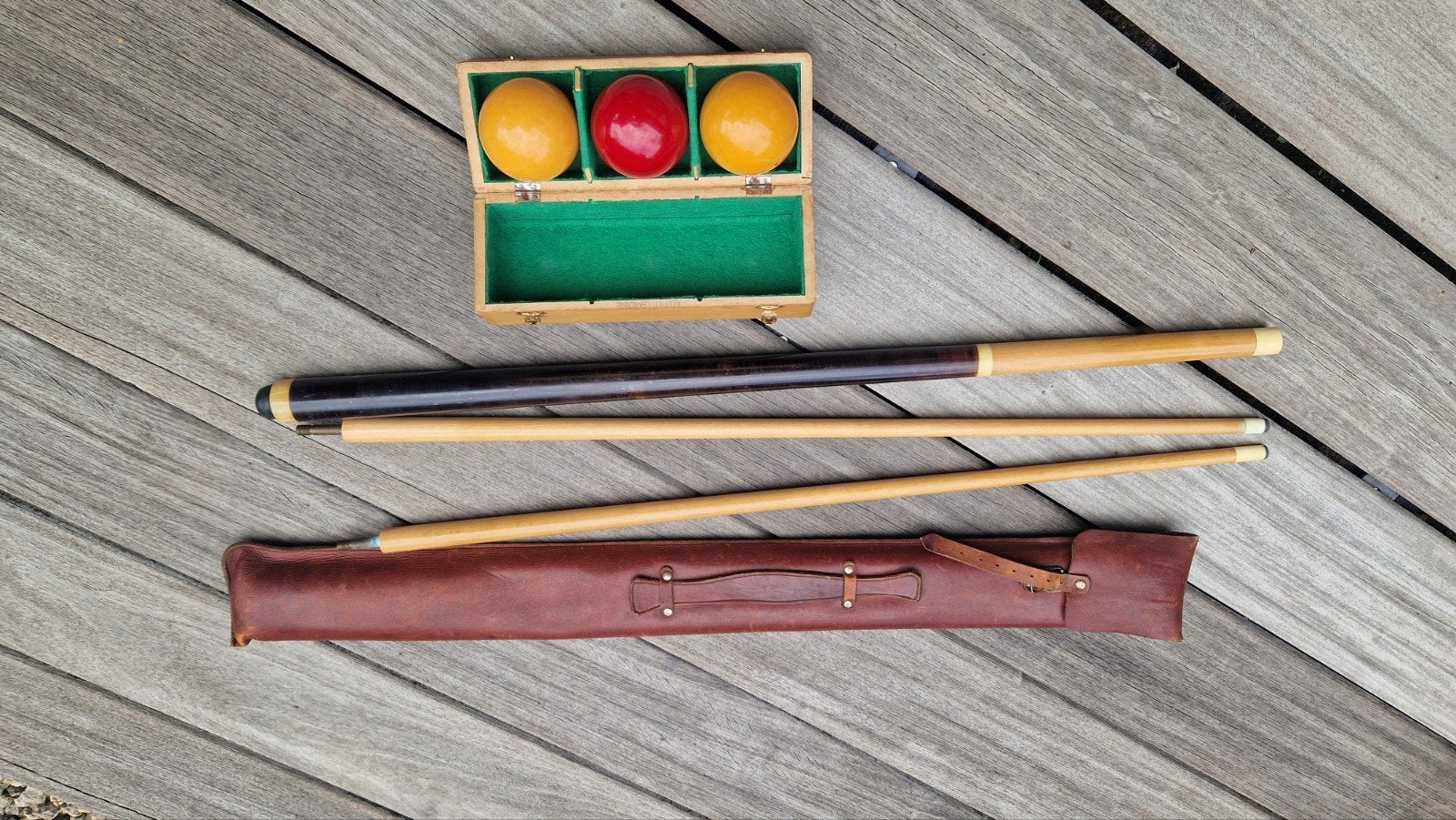 Set de billard vintage vieux de 50 ans., Enlèvement