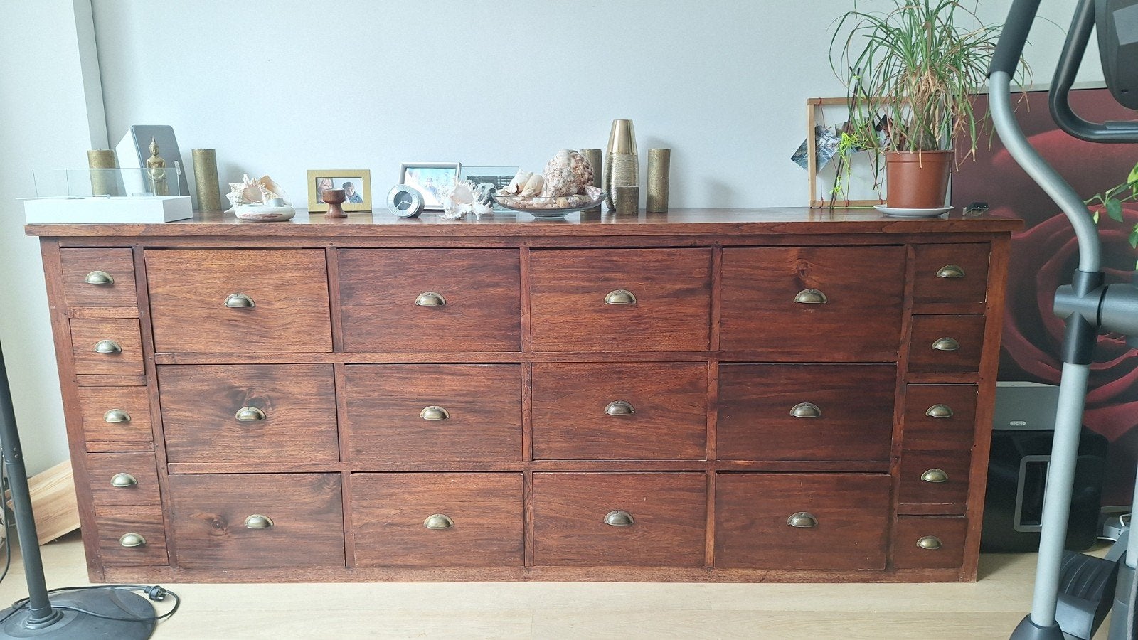 Grand meuble en bois fait main, Maison & Meubles, Enlèvement, Utilisé, Bois, 100 à 150 cm