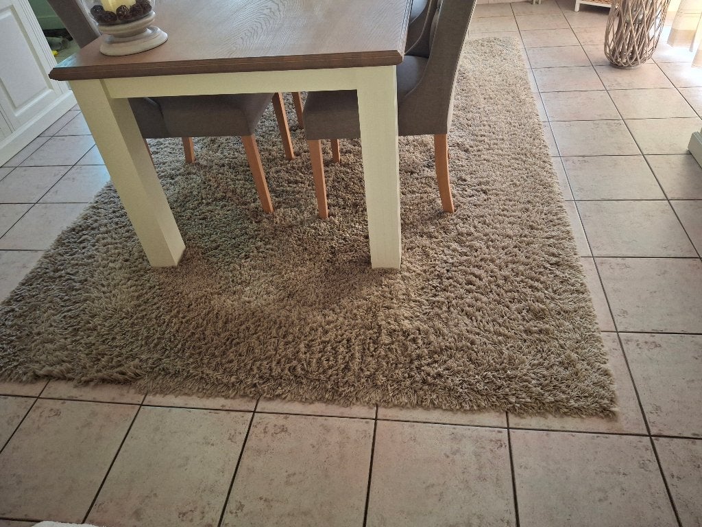 Landelijk tapijt taupe kleur, Huis en Inrichting, Stoffering | Vloerbedekking, Ophalen, Gebruikt, Bruin, Landelijk