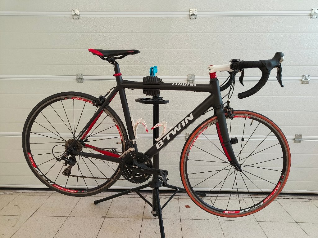 B'TWIN Triban 580 racefiets – Shimano 105 & DT Swiss wielen, Ophalen, Gebruikt, Heren