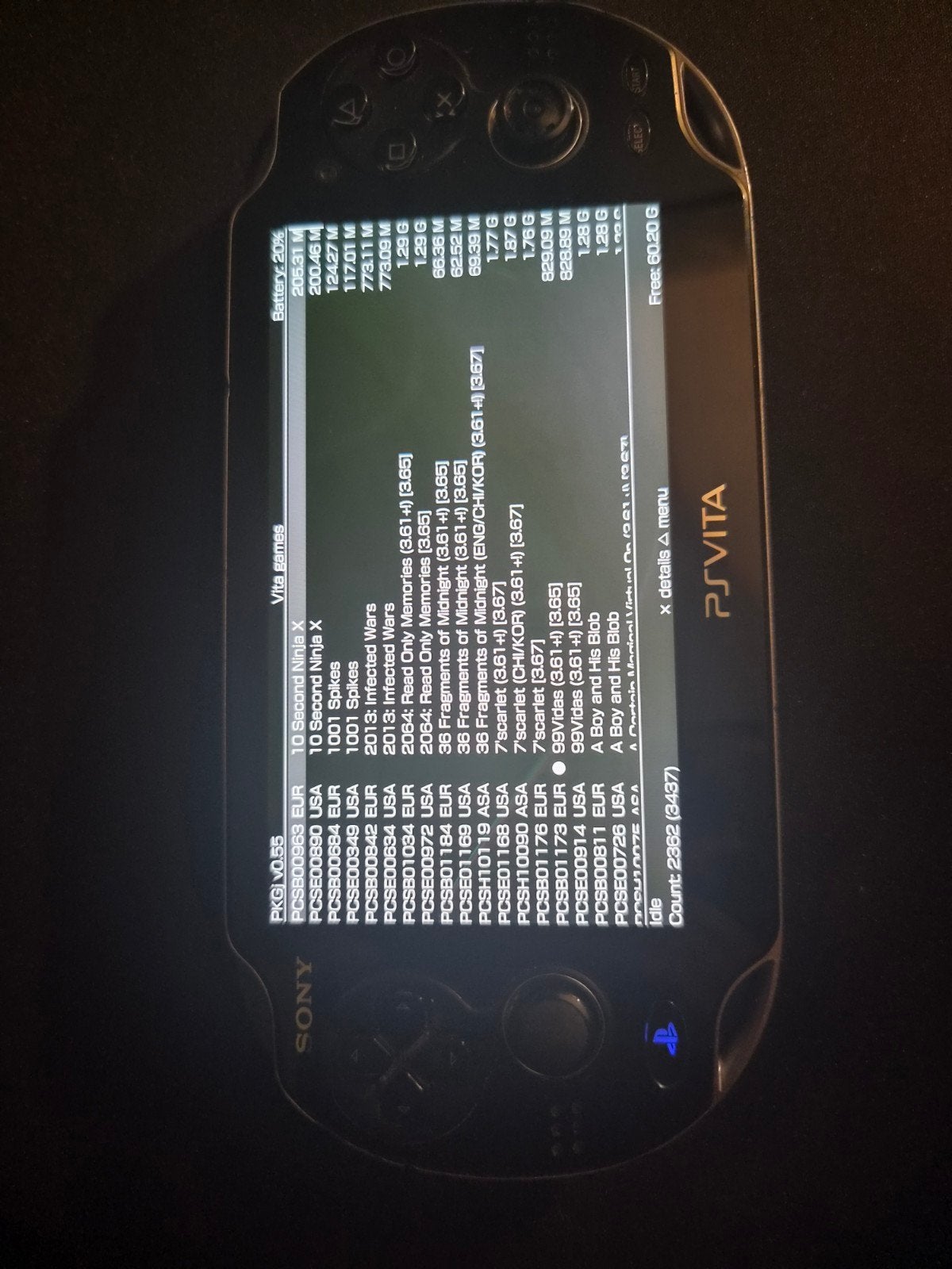 PlayStation Vita (PS Vita)Collection de jeux étendue 3000, Enlèvement