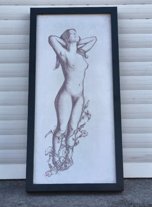 Lithographie femme nue signe ben genaux, Ophalen of Verzenden, Lithografie