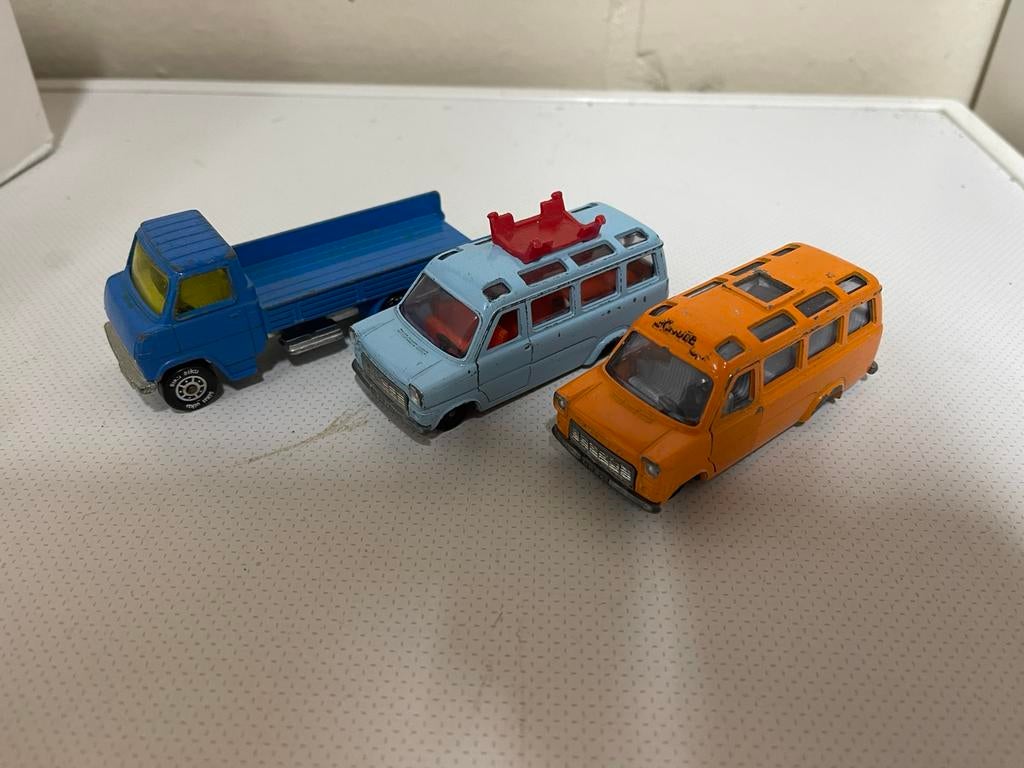 3x siku 1:43 hanomag ford transit, Hobby en Vrije tijd, Modelauto's | 1:43, Ophalen of Verzenden, Zo goed als nieuw, SIKU