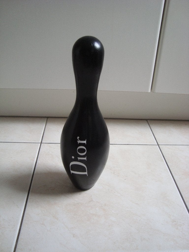 quille noir Dior déco, Maison & Meubles, Enlèvement, Utilisé, Noir