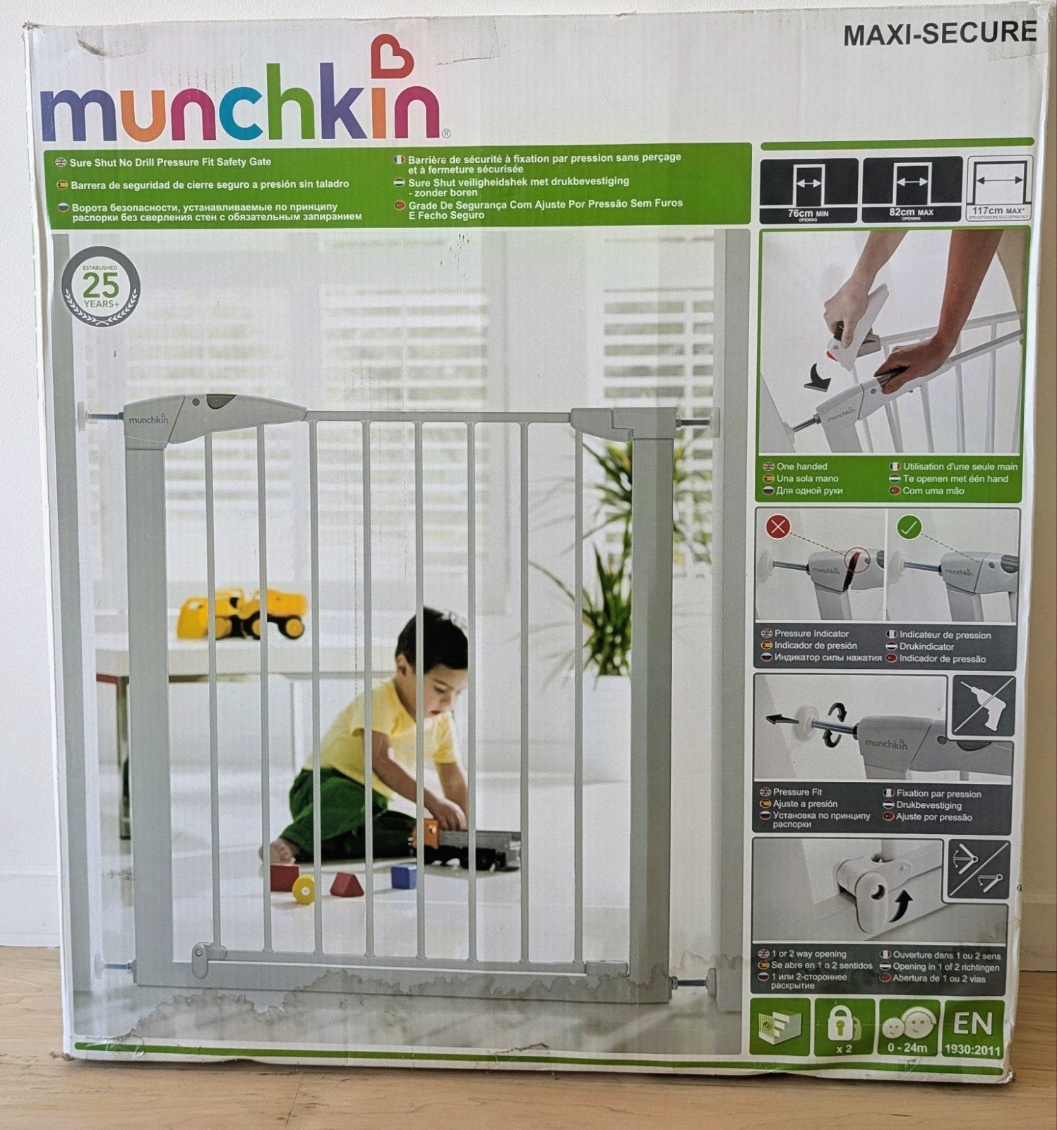 Munchkin Maxi-Secure
 Veiligheidshekje / Traphekje – Drukbev, Kinderen en Baby's, Traphekjes, Ophalen