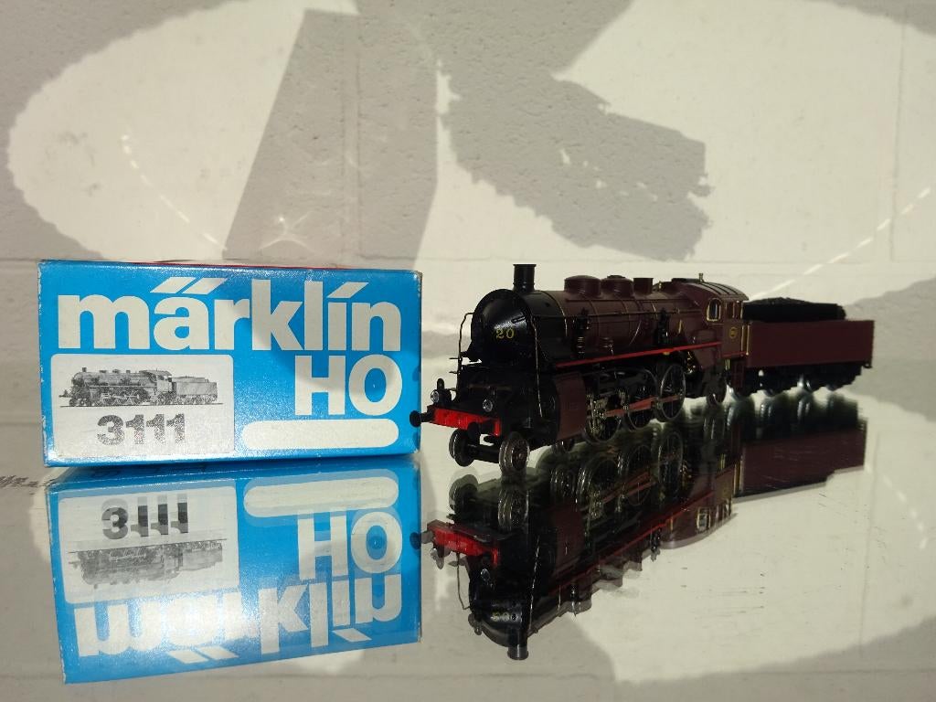 Marklin 3111-stoomlocomotief 5929-SNCB/NMBS, Ophalen of Verzenden, Gebruikt, Locomotief