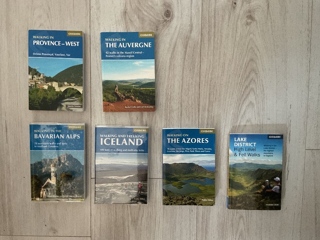 Diverse Cicerone wandelgidsen als nieuw, Fiets- of Wandelgids, Europa, Zo goed als nieuw, Ophalen