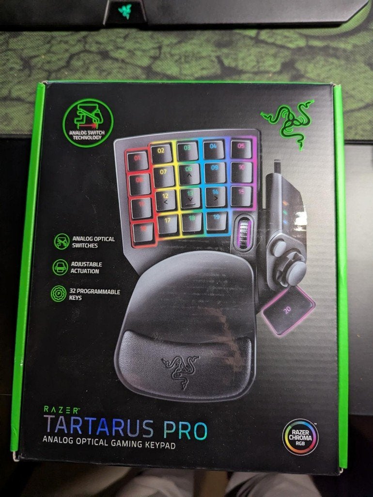 Razer Tartarus Pro, Computers en Software, Toetsenborden, Ophalen, Numeriek, Zo goed als nieuw, Razer