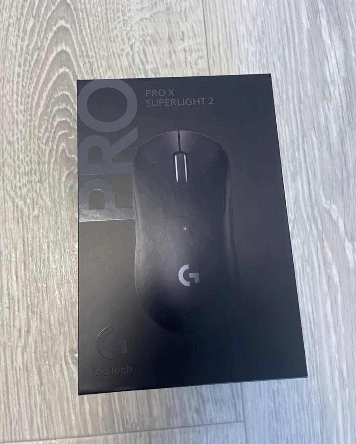 Logitech G Pro X Superlight 2 — Souris de jeu sans fil noire, Informatique & Logiciels, Souris, Comme neuf, Droitier, Envoi