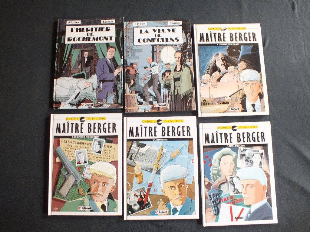 DOSSIERS SECRETS Me BERGER (6 ALBUMS EO). EDITIONS GLENAT, Enlèvement ou Envoi, Série complète ou Série, Comme neuf, DUMAS - RIVIERE