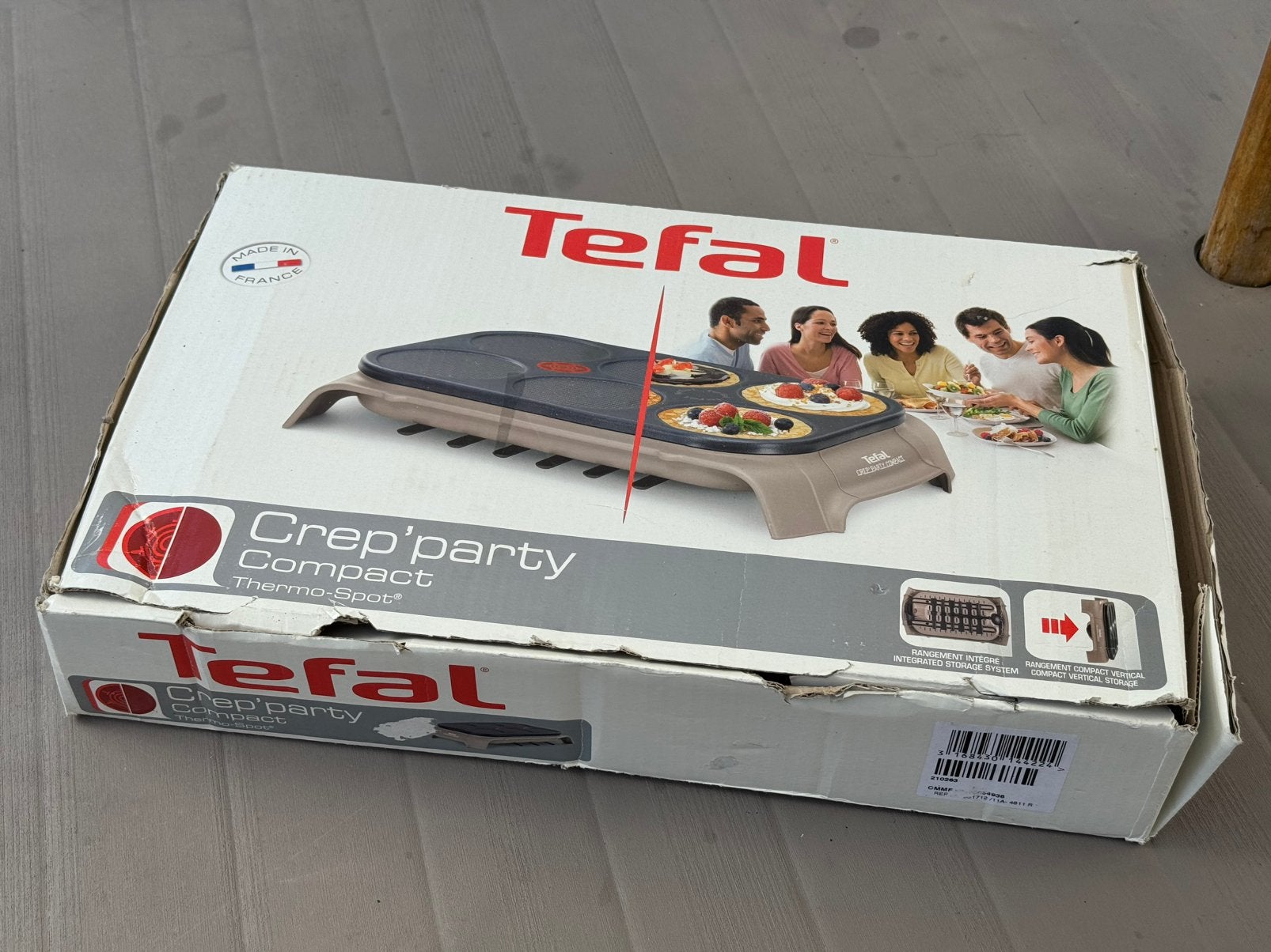 Appareil à crêpes Tefal Crep'Party Compact – État Neuf, Enlèvement ou Envoi, Comme neuf