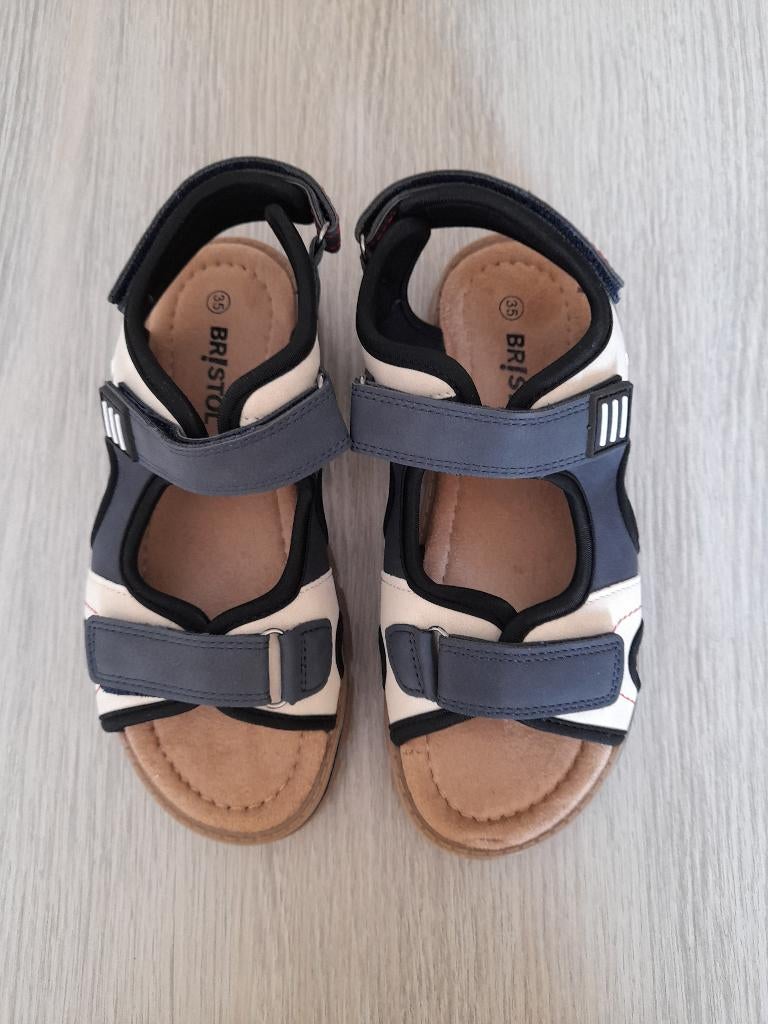 Blauw/beige sandalen Bristol 35 (nieuwstaat), Jongen of Meisje, Overige typen, Nieuw, Ophalen of Verzenden