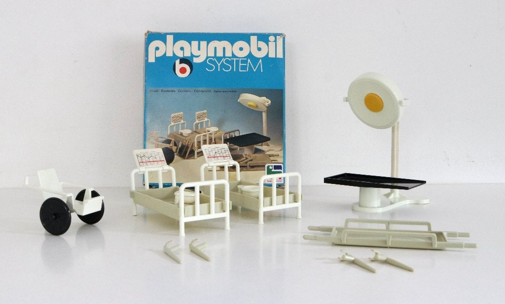 Vintage Playmobil 3238 Ziekenhuis Accessoires - Klicky 1976, Ophalen of Verzenden, Gebruikt