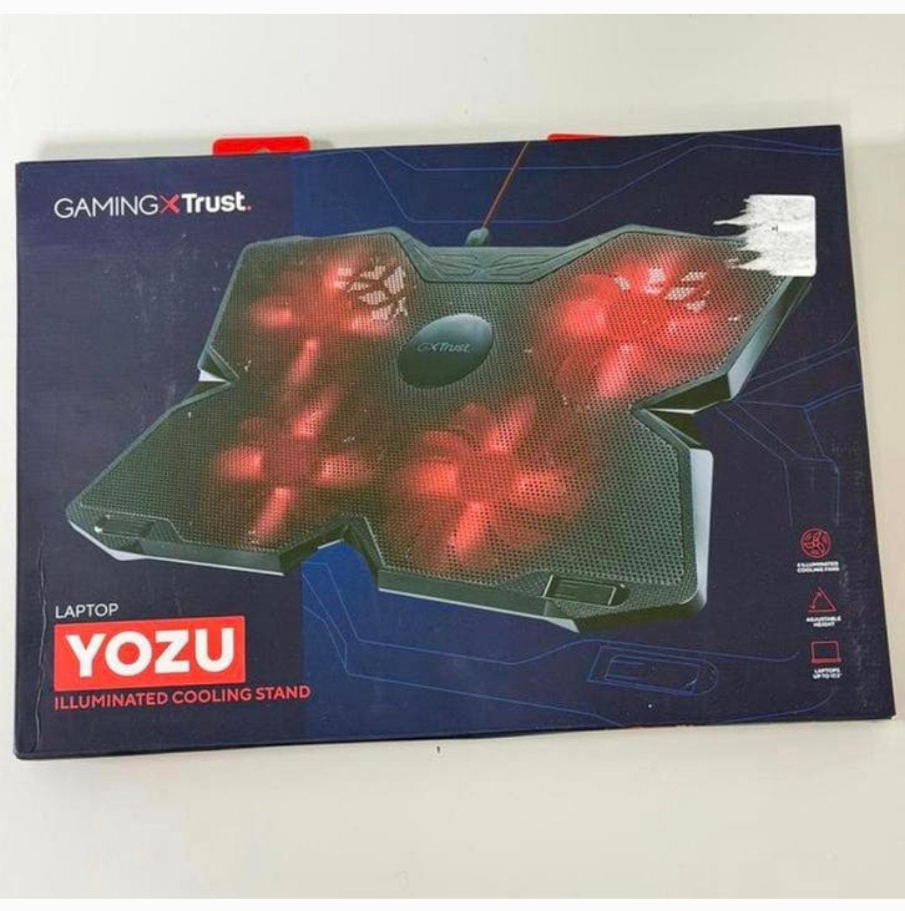 Trust GXT 278 Yozu Laptop Koelstandaard Nieuw koeler cooler, Computers en Software, Laptopstandaarden, Ophalen of Verzenden, Nieuw