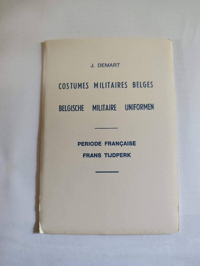 Uniformes belges - période française. 6 cartes de J.Demart., Enlèvement ou Envoi, Non affranchie, Costume traditionnel