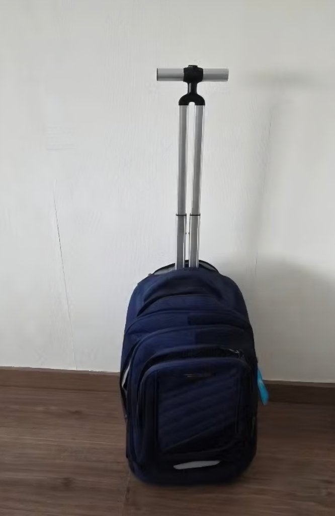 Trolley boekentas, Handtassen en Accessoires, Tassen | Schooltassen, Ophalen, Gebruikt, Blauw, Aktetas of Boekentas