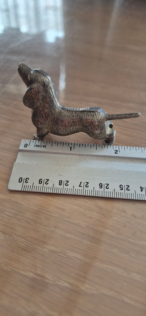 Teckel beeldjes, Ophalen of Verzenden, Gebruikt, Dier