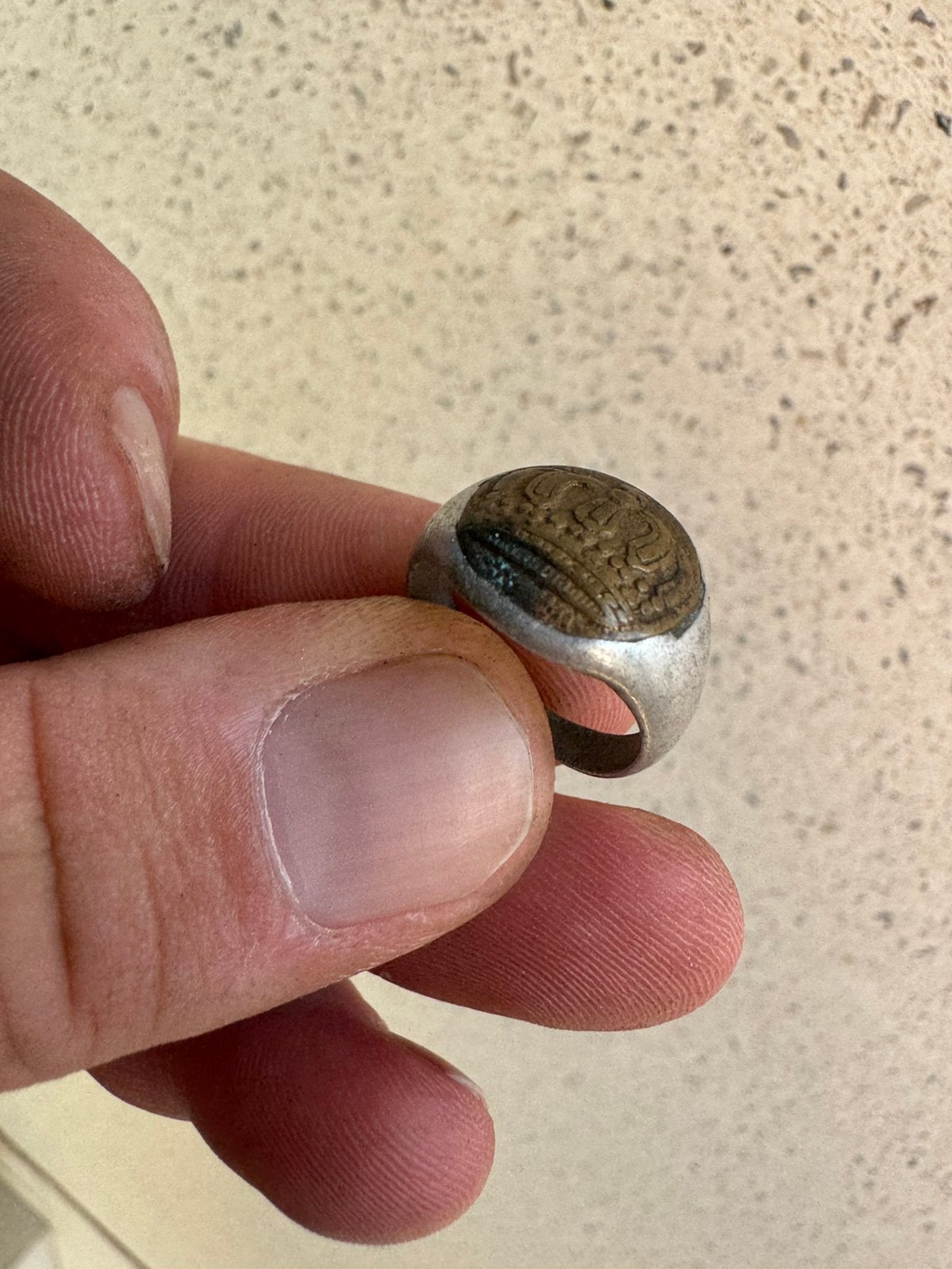Wo1 Duitse trenchart ring, Ophalen of Verzenden