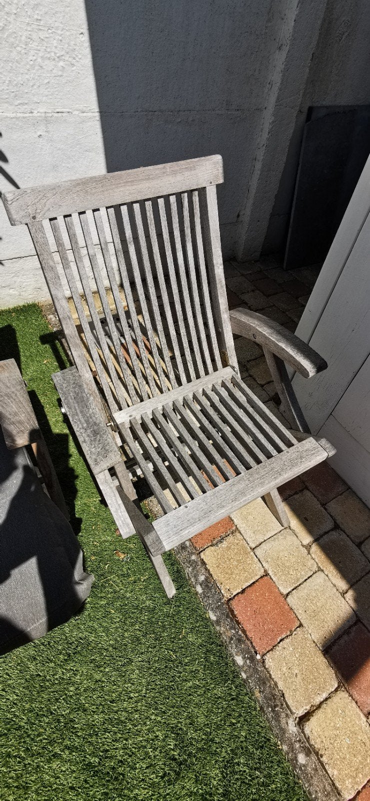 tuin stoelen in teak, Tuin en Terras, Ophalen, Gebruikt, Hout, Inklapbaar