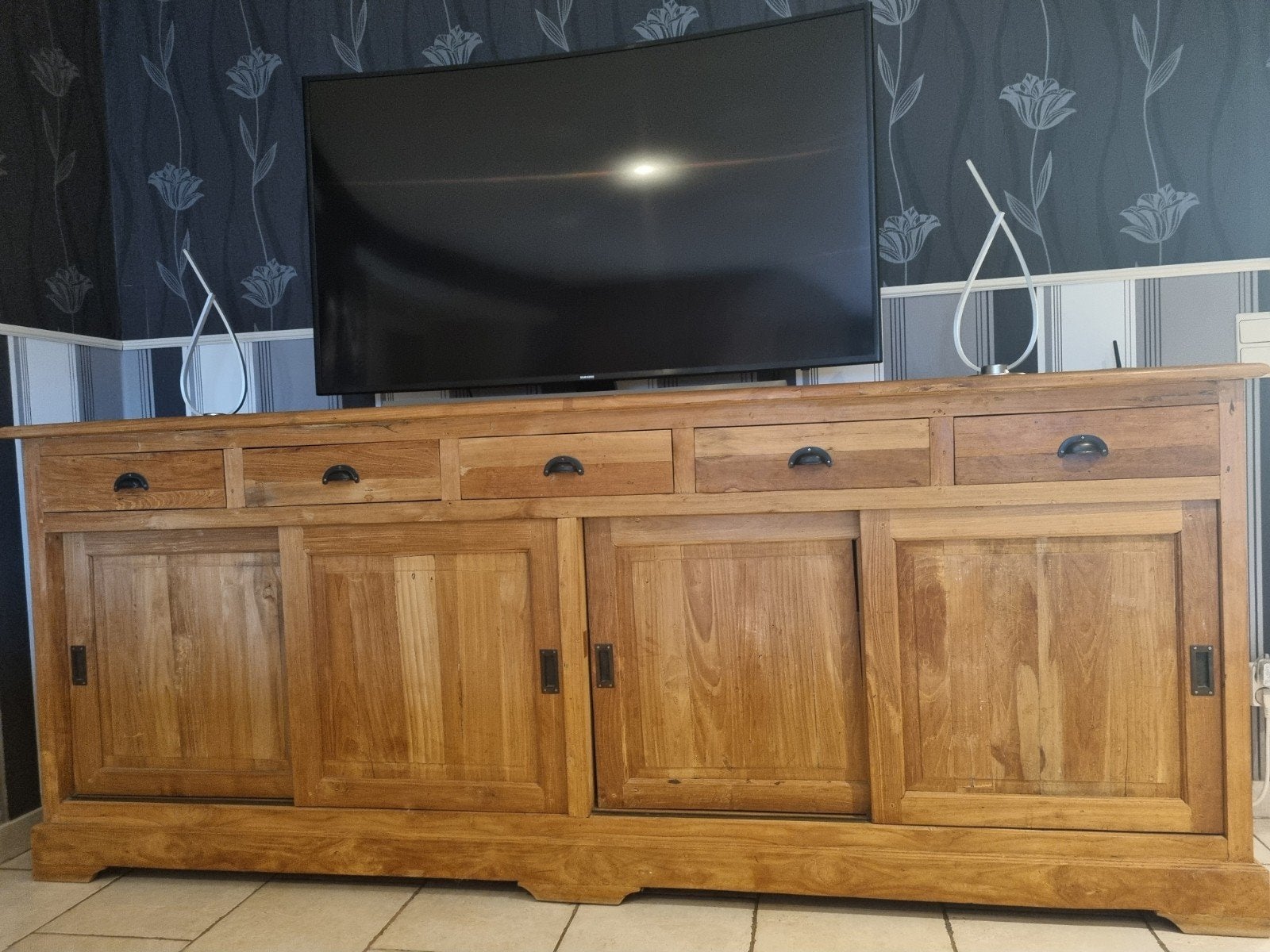 kast in teak, Ophalen, Gebruikt, Teakhout