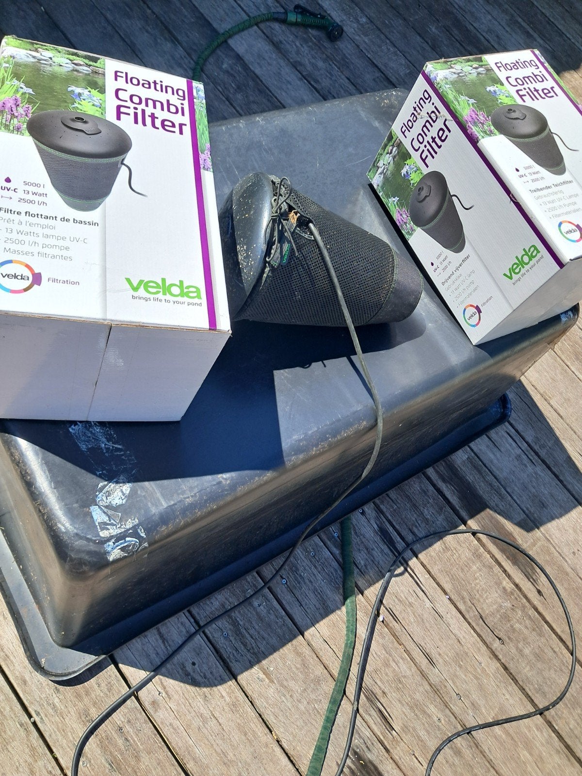 Tuin vijver + filterpomp en reservepomp, Tuin en Terras, Ophalen