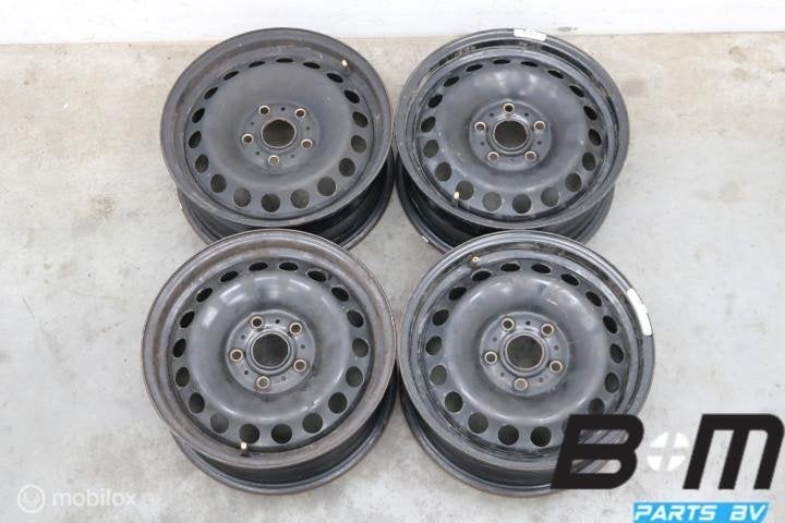 Org 15 inch stalen velgen VW Golf 7 / Sportsvan 5Q0601027L, Auto-onderdelen, Banden en Velgen, Gebruikt, Velg(en)