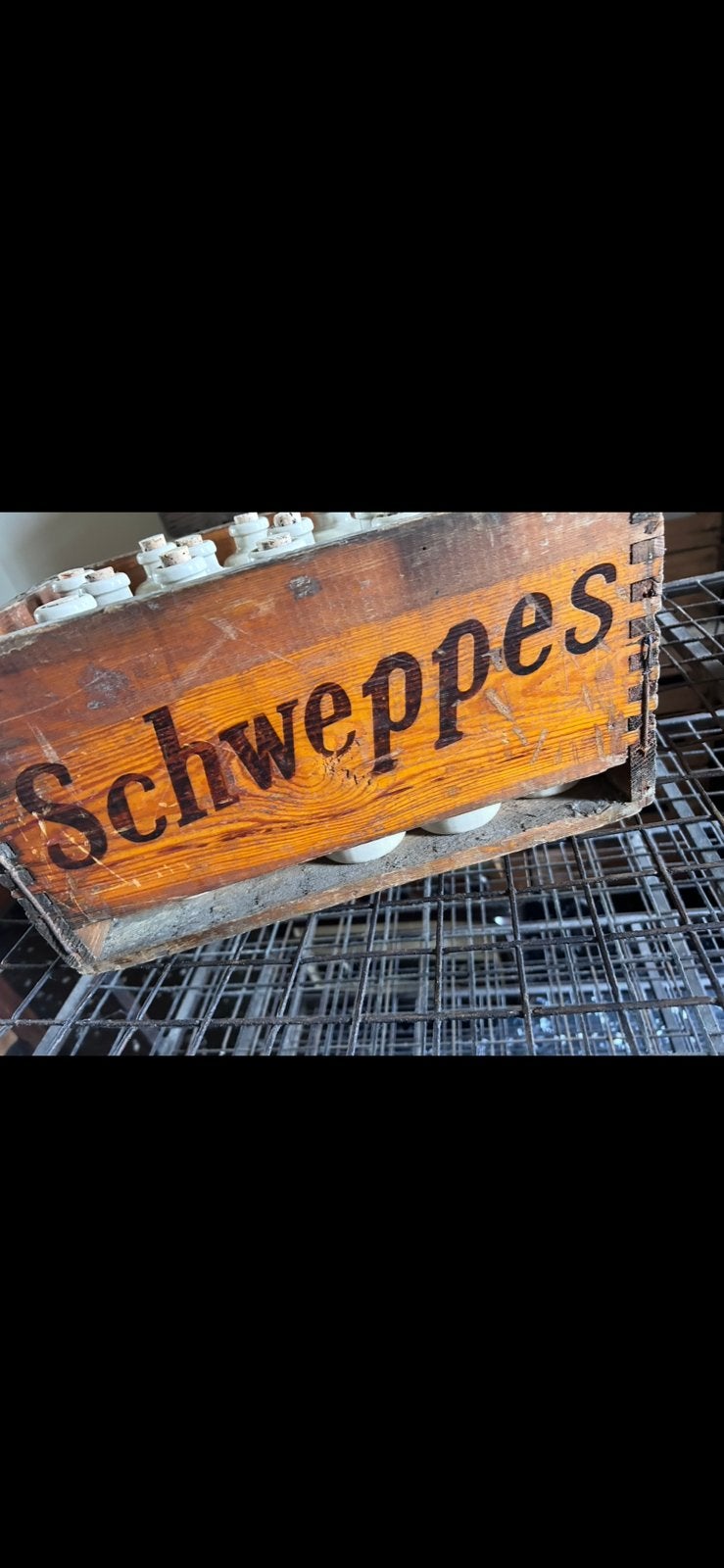 Houten schweppes bak ‘68-‘69, Verzamelen, Ophalen, Zo goed als nieuw