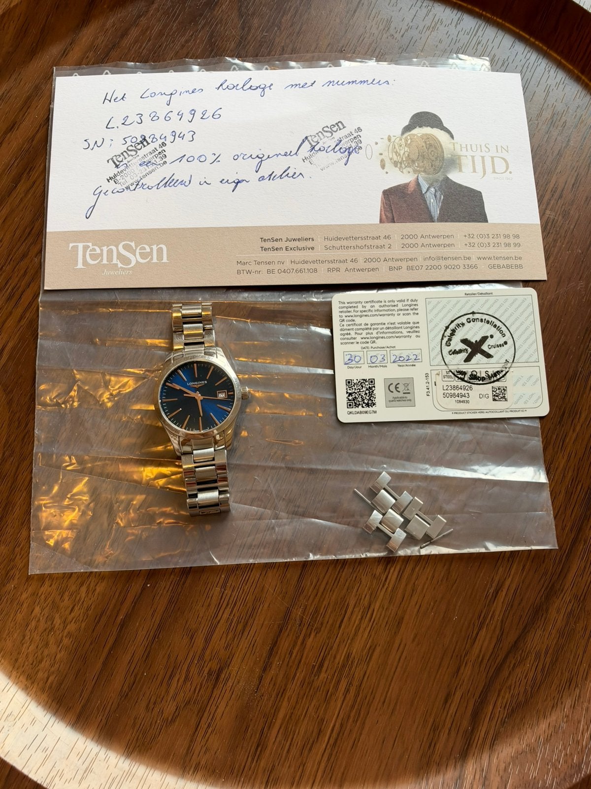 longines conquest classic 34mm, Bijoux, Sacs & Beauté, Enlèvement, Utilisé, Montre-bracelet