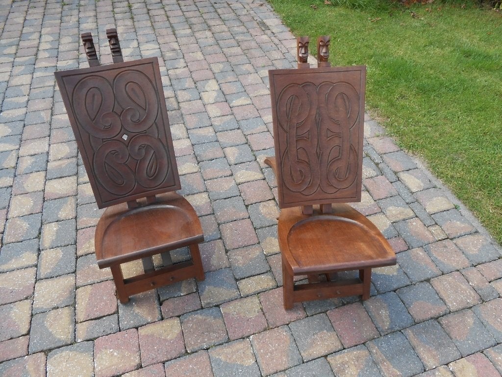 Afrikaanse stoelen uit Congo voor 1960, Antiek en Kunst, Ophalen