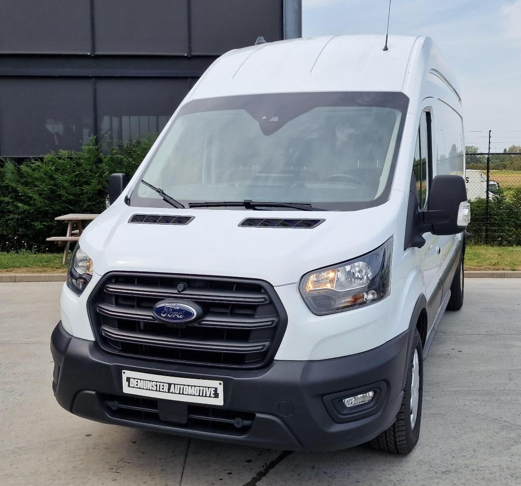FORD Transit L3H3/Carplay/360 camera/Zetelverwarming/Navi, Auto's, Stof, Euro 6, Wit, Parkeerassistent