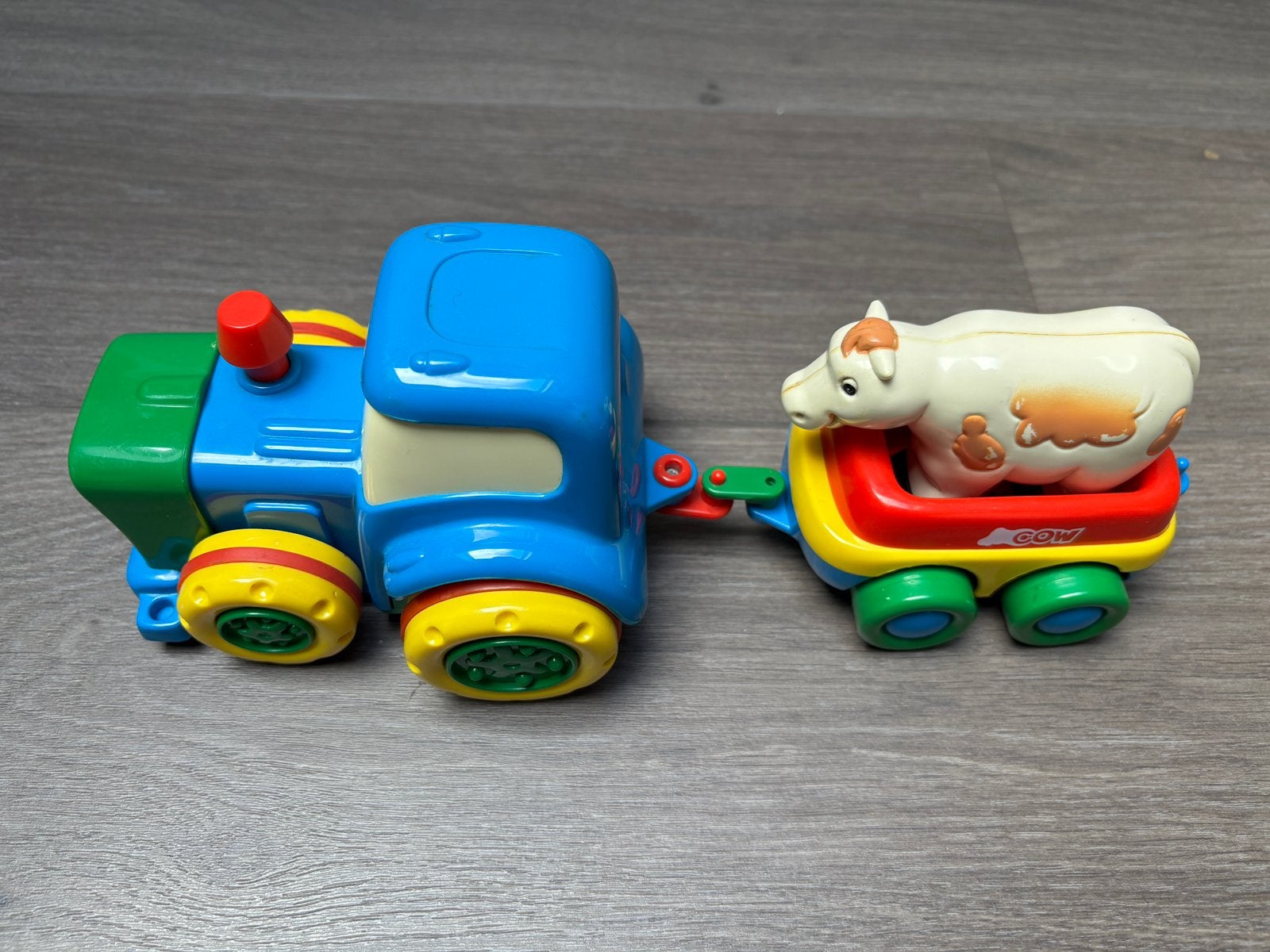 Tracteur avec chariot et vache, Enfants & Bébés, Enlèvement ou Envoi, Utilisé
