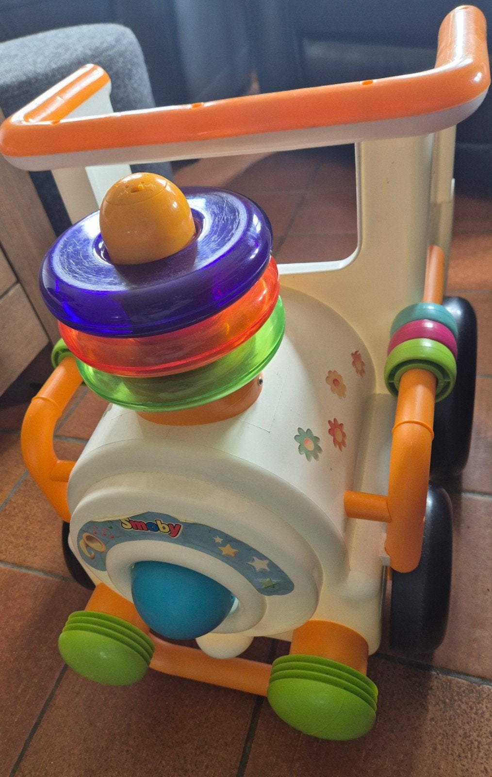 Smoby looptrein met licht en geluid, Ophalen