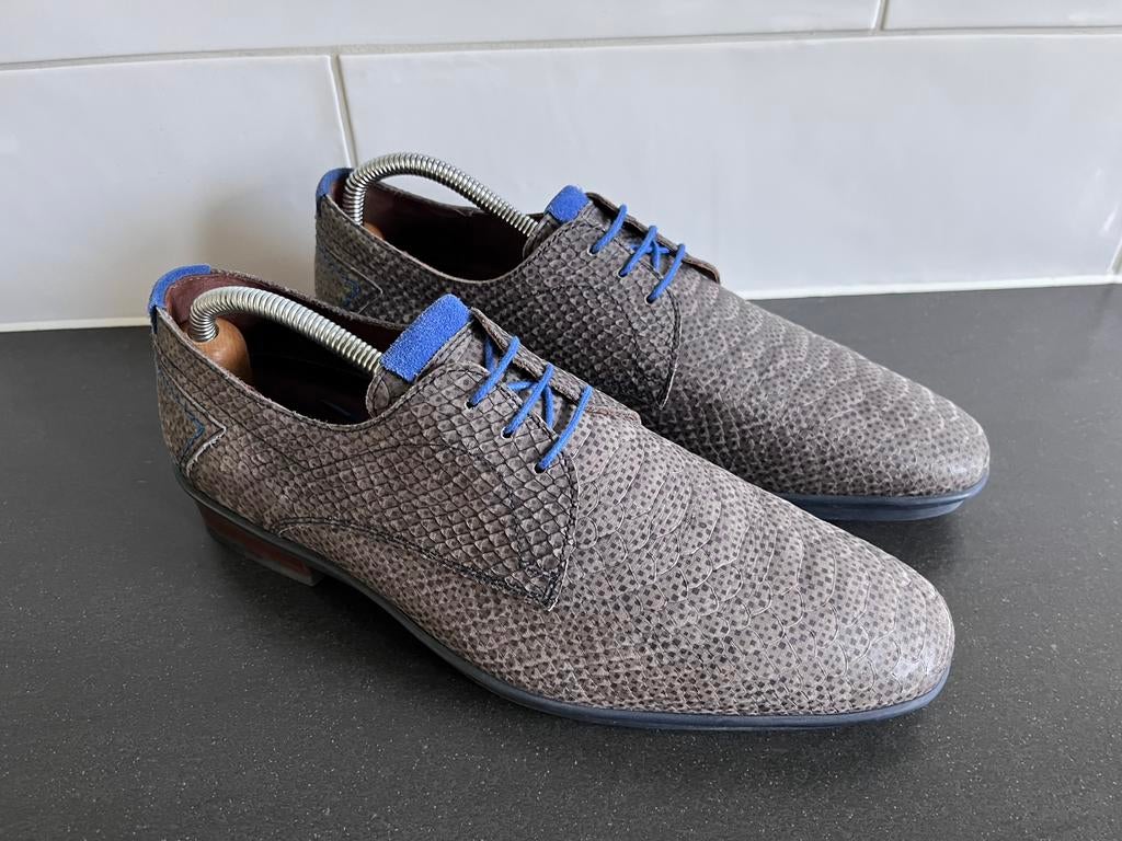 Floris van Bommel herenschoenen maat 8 / 42 H, Overige kleuren, Ophalen of Verzenden, Zo goed als nieuw, Veterschoenen