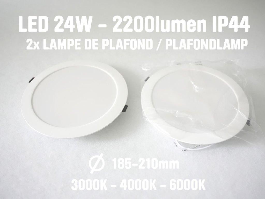 Plafonnier LED encastré 24W - IP44 2000 lumen, Maison & Meubles, Enlèvement, Neuf