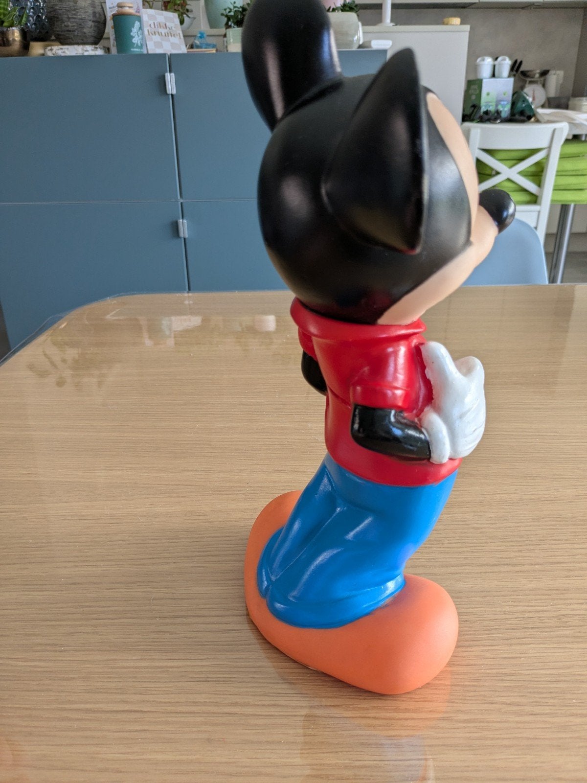Vintage Mickey Mouse Spaarpot, Verzamelen, Ophalen of Verzenden, Gebruikt, Kunststof, Overige thema's