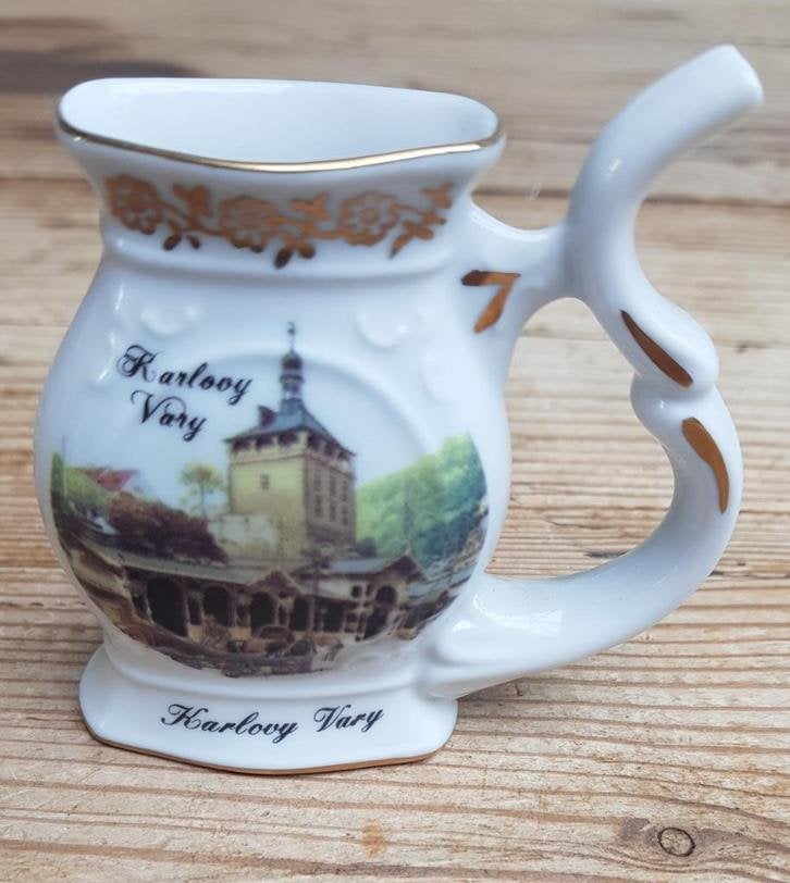 Klein porseleinen Tjechische tuitbekertje Karlovy Vary, Enlèvement ou Envoi
