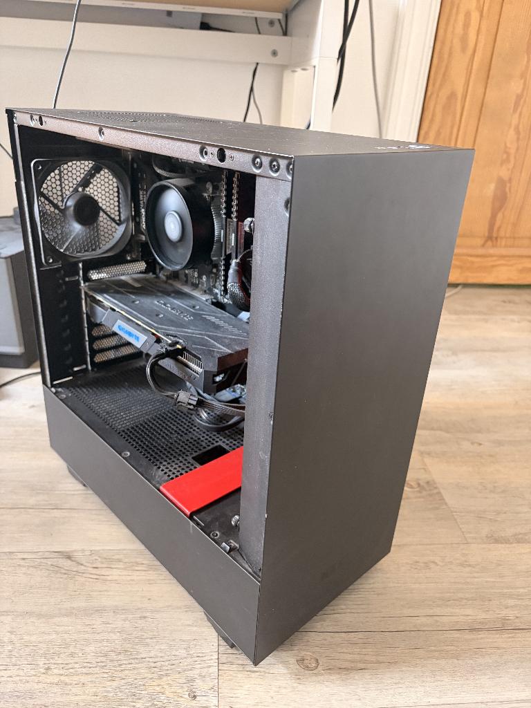 Gaming PC 1660 TI, AMD Ryzen 5, Computers en Software, Desktop Pc's, Gebruikt, 3 tot 4 Ghz, HDD, SSD, 16 GB, Met videokaart, Met monitor