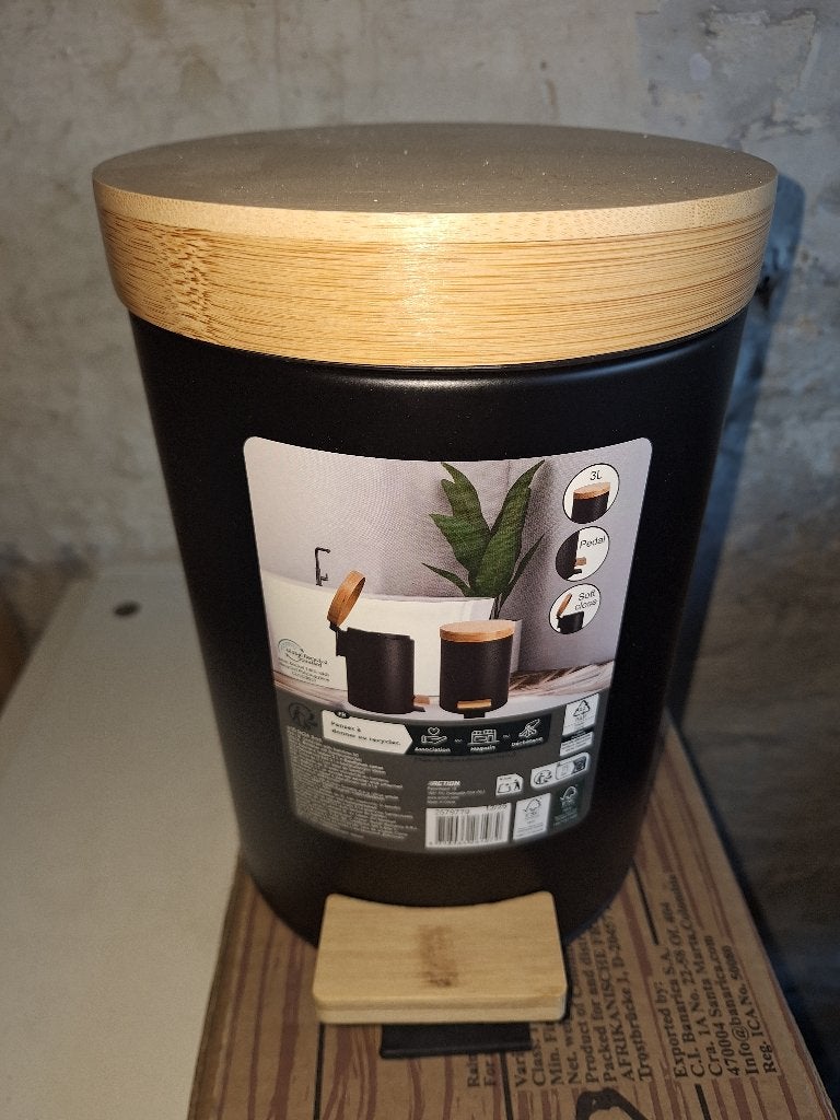 Poubelle, Maison & Meubles, Neuf, Inox, À pédale, Moins de 10 litres
