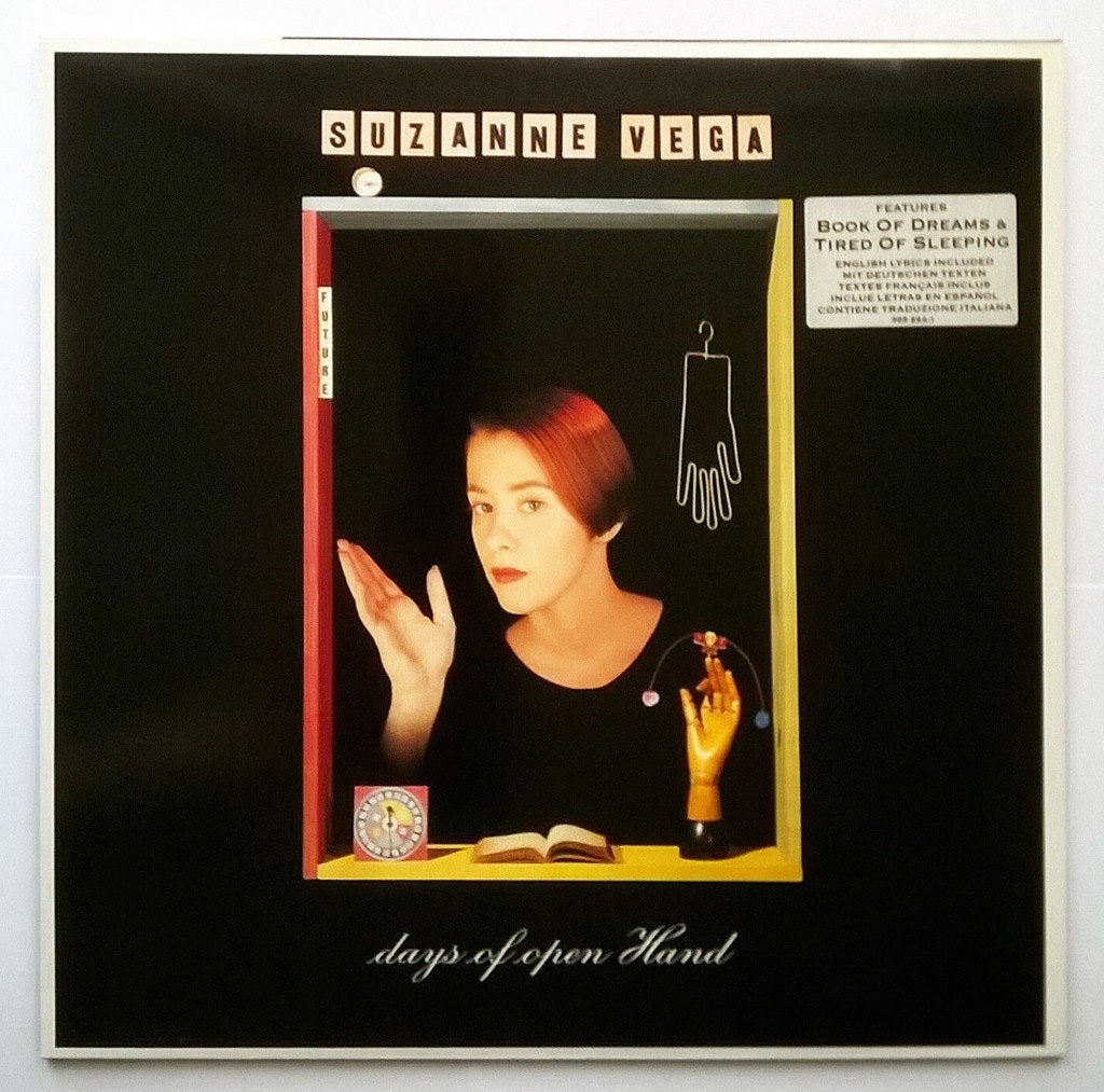 SUZANNA VEGA "Days of Open Hand" folkrock LP (1990) Topstaat, Cd's en Dvd's, LP, Ophalen of Verzenden, Zo goed als nieuw, Folk Rock