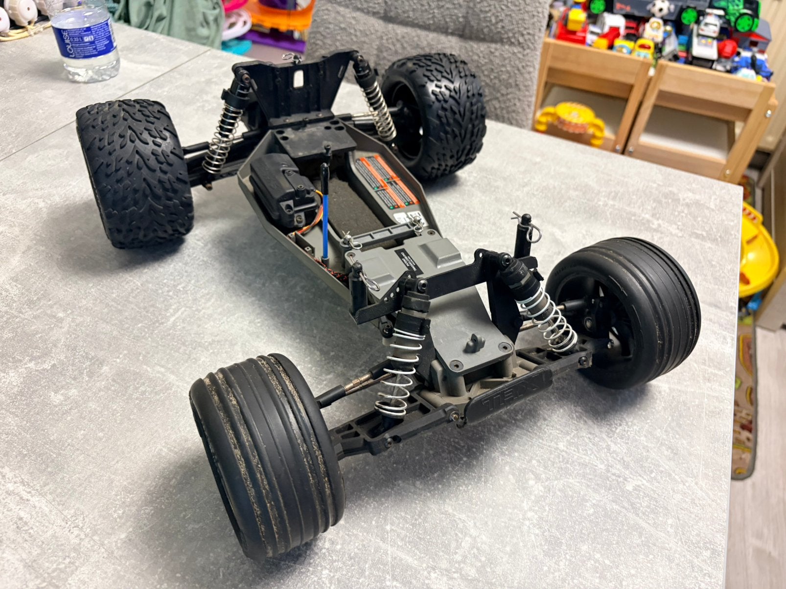 Traxxas Rustler 2wd VXL ROLLER!! Enkel motorcombo en rijden, Échelle 1:10, Enlèvement ou Envoi, Voiture off road, Utilisé