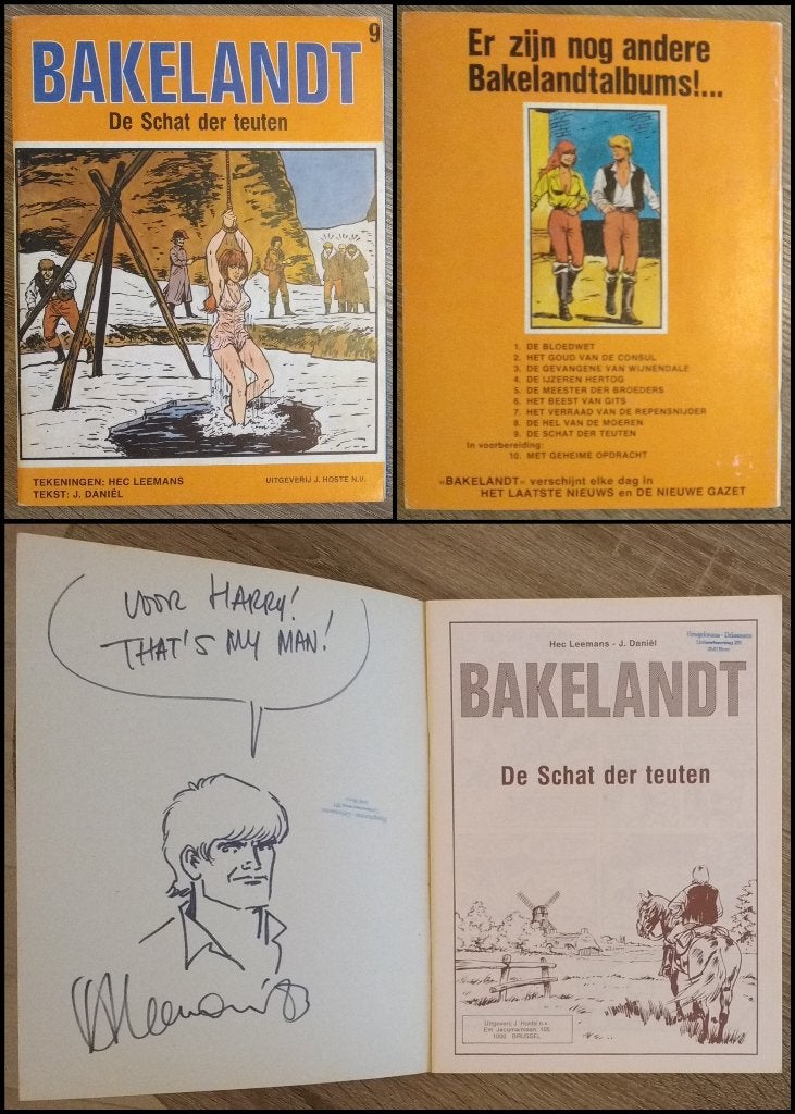Bakelandt nr 9 met opdrachttekening door Hec Leemans, Ophalen