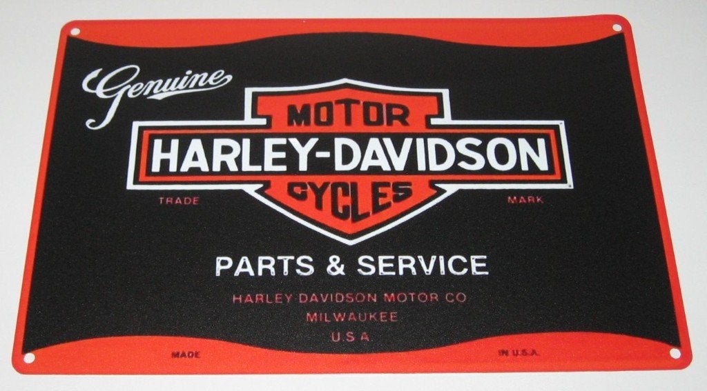 HARLEY DAVIDSON : Bord Harley Davidson Motor Parts & Service, Collections, Marques automobiles, Motos & Formules 1, Envoi, Neuf