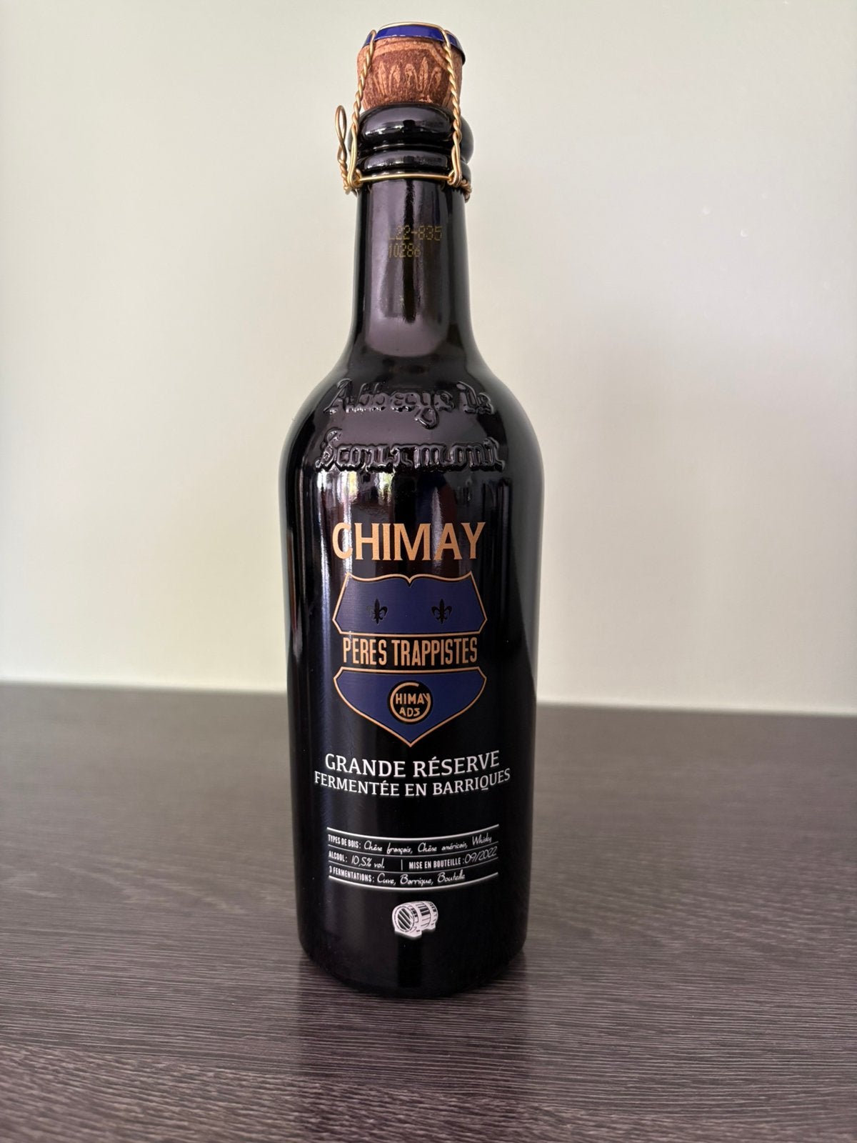 Chimay barrel barrique, Enlèvement