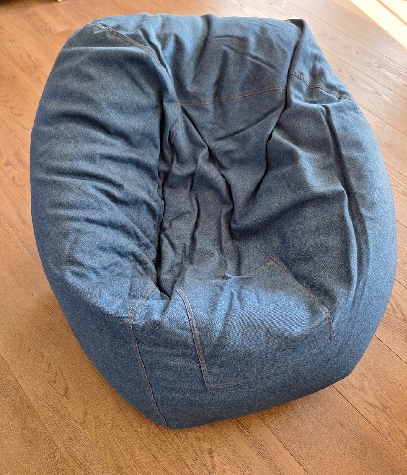 Zitzak jeans, Maison & Meubles, Sièges-poires, Enlèvement, Pouf